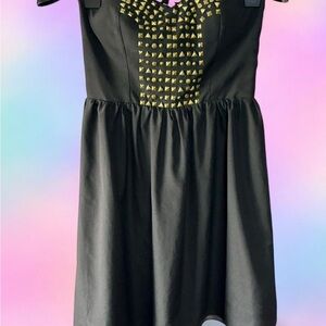 MM Couture Strapless Studded Mini Dress – Size Small
